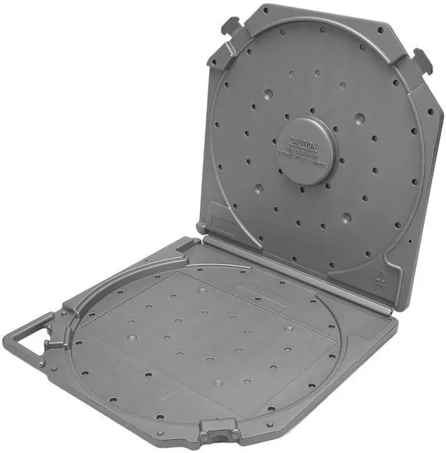 Alt view image 4 of 4 - Acouto Professional 0 I Empty Tape Reel Storage Box - Scratch Case with Eling and Handle for Recording Tapes Black (Grey)