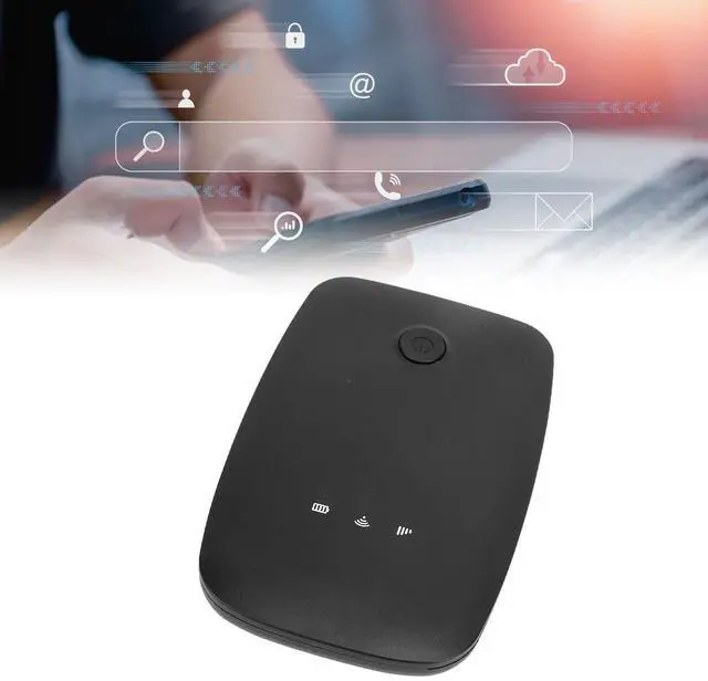Alt view image 2 of 5 - Yoidesu Mobile Wi Fi Hotspots, Portable Travel Router Supports 10 Users at The Same Time, 2100mAh Large Battery, Pocket Wi Fi Device for Secure Internet, Europe Asia Edition (Black)