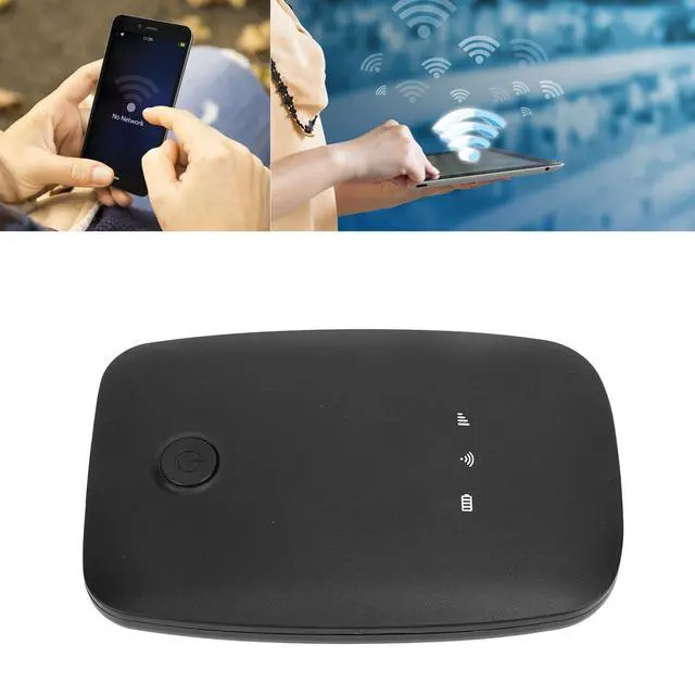 Alt view image 3 of 5 - Yoidesu Mobile Wi Fi Hotspots, Portable Travel Router Supports 10 Users at The Same Time, 2100mAh Large Battery, Pocket Wi Fi Device for Secure Internet, Europe Asia Edition (Black)