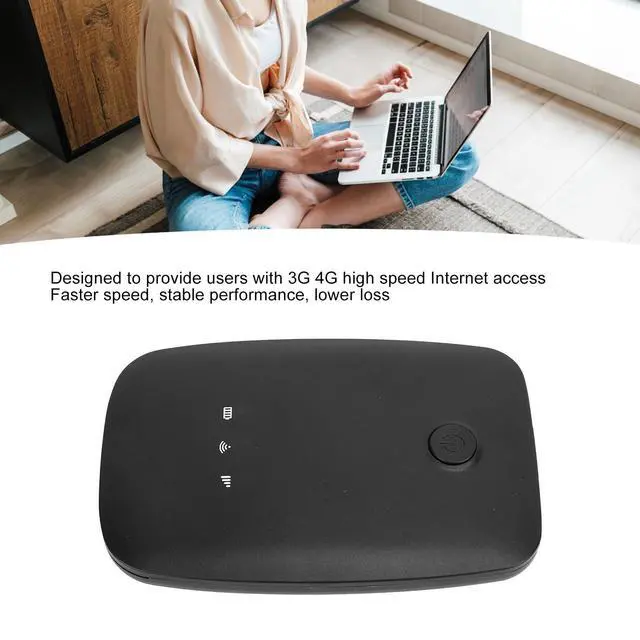 Alt view image 5 of 5 - Yoidesu Mobile Wi Fi Hotspots, Portable Travel Router Supports 10 Users at The Same Time, 2100mAh Large Battery, Pocket Wi Fi Device for Secure Internet, Europe Asia Edition (Black)