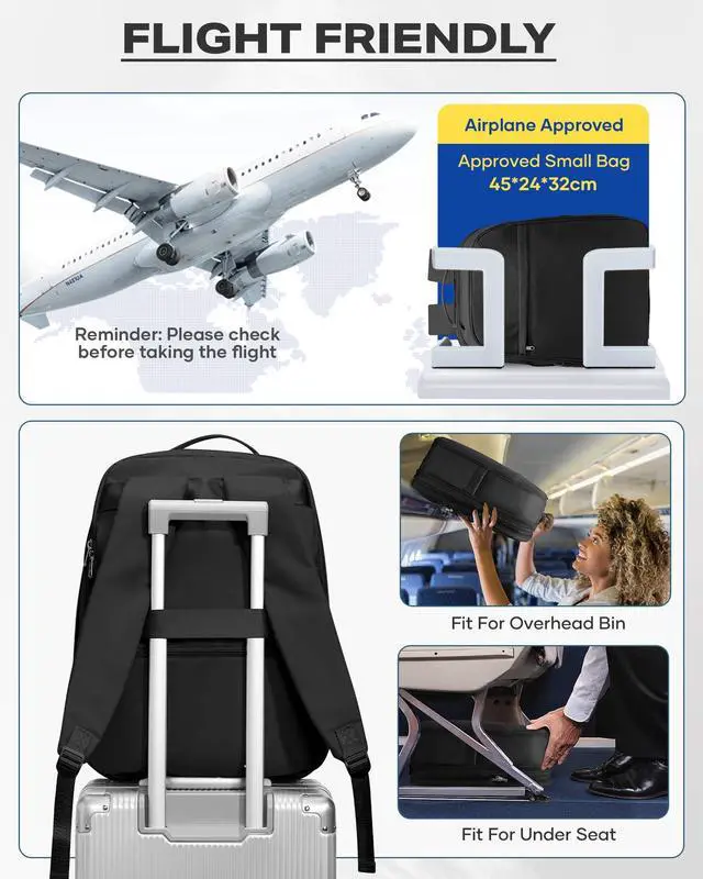 Alt view image 5 of 5 - wepadre Vacuum Backpack Travel with Pump Expandable Travel Backpack with Vacuum System Vacpack Compression Backpacks Easy Vac Pack Carry on Luggage