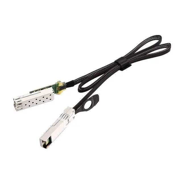 Alt view image 4 of 5 - 10Gtek 10G SFP+ to SFP+ Extender Cage with EEPROM on Cage Side, 3M Flat Cable in Nylon Jacket, 30AWG, 20cm