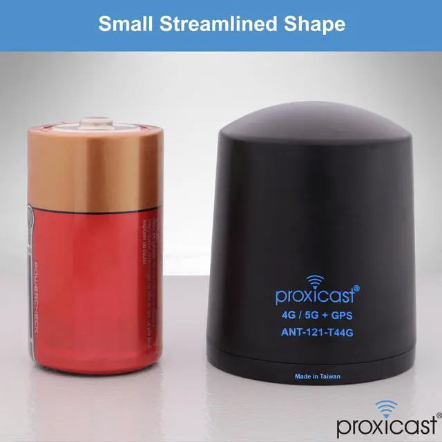 Alt view image 4 of 5 - Proxicast 5-in-1 Combo Antenna 4x4 MIMO 5G + GPS - Vandal Resistant Low Profile Omnidirectional Hole Mount - 6 ft Coax - White - Compatible with Cradlepoint, Digi, Peplink & Sierra (ANT-121-T44G-W-06)