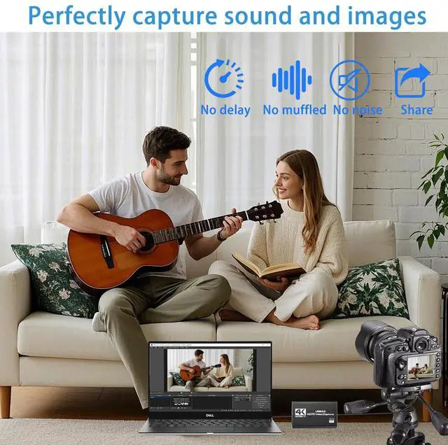 Alt view image 3 of 5 - Video Capture Card,USB 3.0 Audio Video Capture Card 4K HDMI Loop-Out, Full HD1080P 60FPS/2K 30FPS Video Game Capture for Streaming Works for Xbox/PS5/Switch/Camera/PC/OBS/Nintendo Switch(Black)