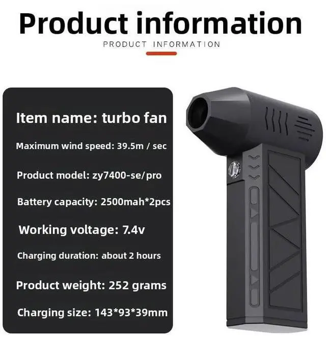 Alt view image 3 of 5 - Electric Air Duster-130000RPM Super Power Cordless Air Duster, 3-Gear Adjustable Mini Blower, Powerful LED Lighting fixtures,Fast Charging, Dust Blower for Computer, House, Outdoor and Car