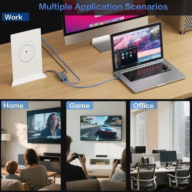 Alt view image 5 of 5 - Starlink Ethernet Adapter for Starlink Gen 2, Multi Ports Adapter Starlink to RJ45 Fast&Stable Network Connection 1 to 2 [2 Devices Network Simultaneously] - Up to 1 Gbps