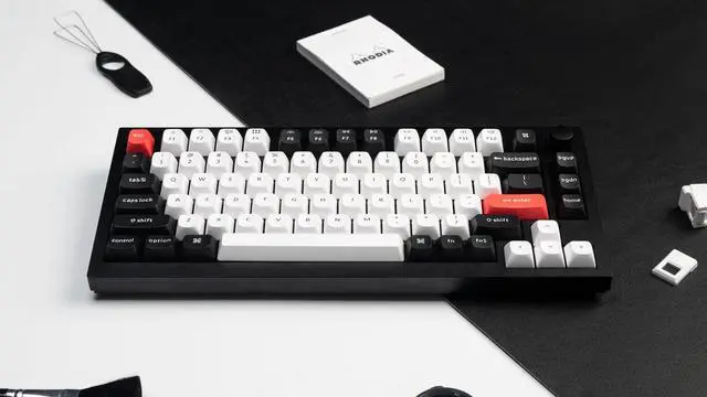 Alt view image 2 of 5 - Keychron Q1 HE QMK Rapid Trigger Wireless Custom Mechanical Keyboard, 2.4 GHz/Bluetooth/Wired 75% Hot-Swappable Programmable RGB Gateron Double-Rail Magnetic Switches for Mac Windows, Carbon Black