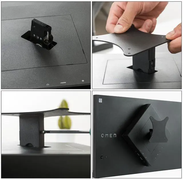 Alt view image 2 of 4 - Monitor Arm/Mount VESA Bracket Adapter Compatible with HP Omen Gaming Monitor (25i) - VESA 75x75mm 100 * 100mm 75 * 75mm Black