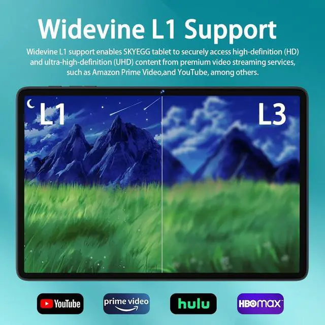 Alt view image 5 of 5 - 2025 Upgraded Android 15 Tablet 10.1 Inch Octa-Core Tablets with Keyboard Mouse, 22GB+128GB+1TB Expand, 8000mAh Large Battery,1280x800 IPS HD Touch Screen, Widevine L1, 5G WiFi, GPS-Metal Grey