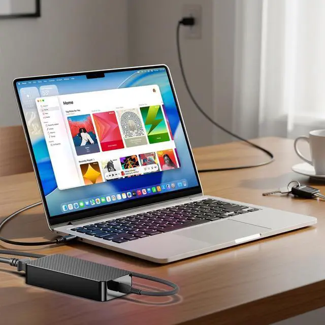 Alt view image 3 of 5 - 240W USB C Power Supply 48V 5A GaN PD3.1 with Detachable USB-C Charging Cable for Drones, Robot, AI PC Gaming Laptop, Industrie PC, Thunderbolt 5 USB C 240 Watt Replacement for Delta ADP-240KB BA