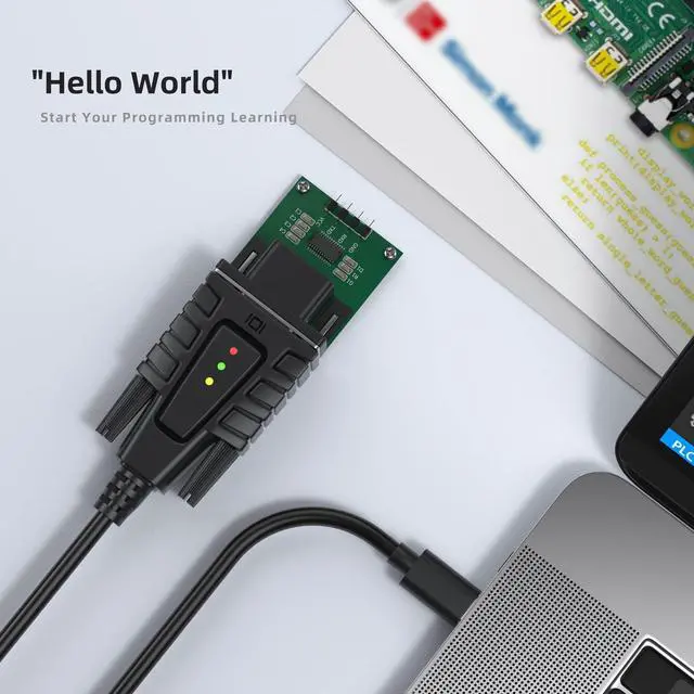 Alt view image 5 of 5 - DriverGenius SerialEdgeX Series | USB-C to RS232 (DB9) Adapter with 3 LED Indicators (TX, RX, PWR), Compatible with Windows 11 and macOS 15 USB232A-B-C, 2-Pack