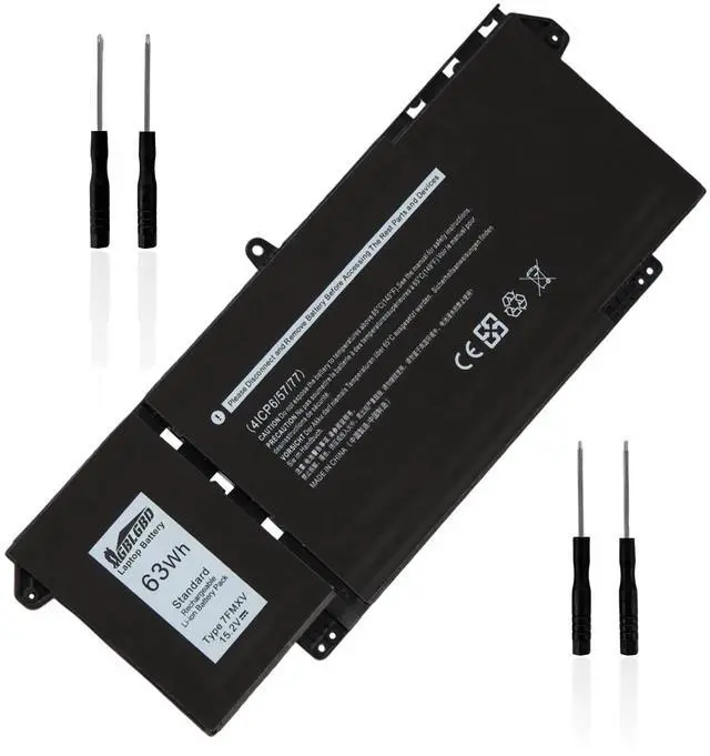 Main image of GBLGBD 7FMXV Replacement Battery for Dell Latitude 5320 7320 7420 7520 Series, Compatible with Part Numbers 4M1JN 1PP63 HDGJ8 MHR4G 0TN2GY TN2GY 9JM71 727CG 0727CG CN-0TN2GY CN-0727CG, 15.2V 3941mAh