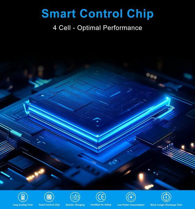 Alt view image 5 of 5 - GBLGBD 7FMXV Replacement Battery for Dell Latitude 5320 7320 7420 7520 Series, Compatible with Part Numbers 4M1JN 1PP63 HDGJ8 MHR4G 0TN2GY TN2GY 9JM71 727CG 0727CG CN-0TN2GY CN-0727CG, 15.2V 3941mAh