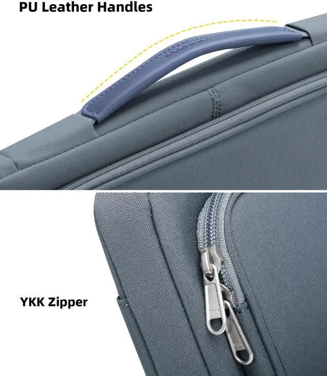 Alt view image 4 of 5 - Laptop Sleeve Case with Handle 15.6 Inch Computer Cover Bag Compatible with MacBook Pro 16 (Gray, 16 inch)