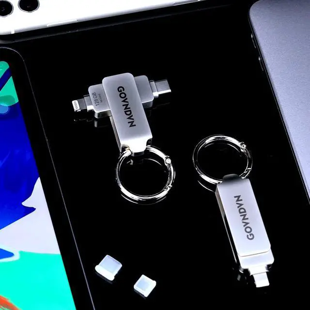 Alt view image 3 of 5 - GOVNDVN 512GB MFi Certified USB C Photo-Stick-for-iPhone iPad Android PC Plus USB to USB C Adapter 2 Pack