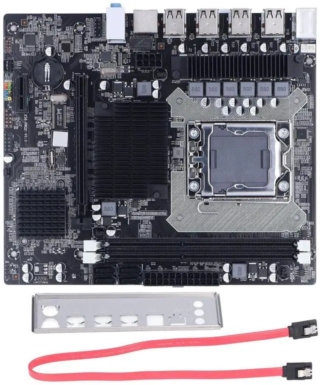Alt view image 5 of 5 - Yctze X58 Gaming Motherboard, 2 DDR3 DIMM LGA 1366 Pins, Supports ECC Memory, USB2.0 and Port, Includes One 8-Pin and One 24-Pin Power Connector