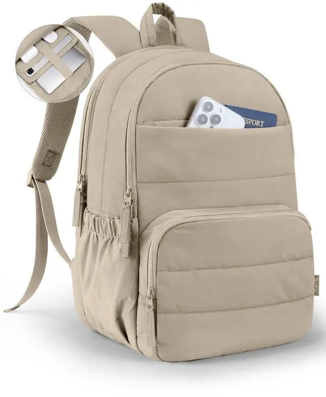 Main image of Uselike Travel Backpack for Women, 15.6 Inch College Laptop Backpack, Water Resistant Work Backpacks, Cute Quilted Bookbag