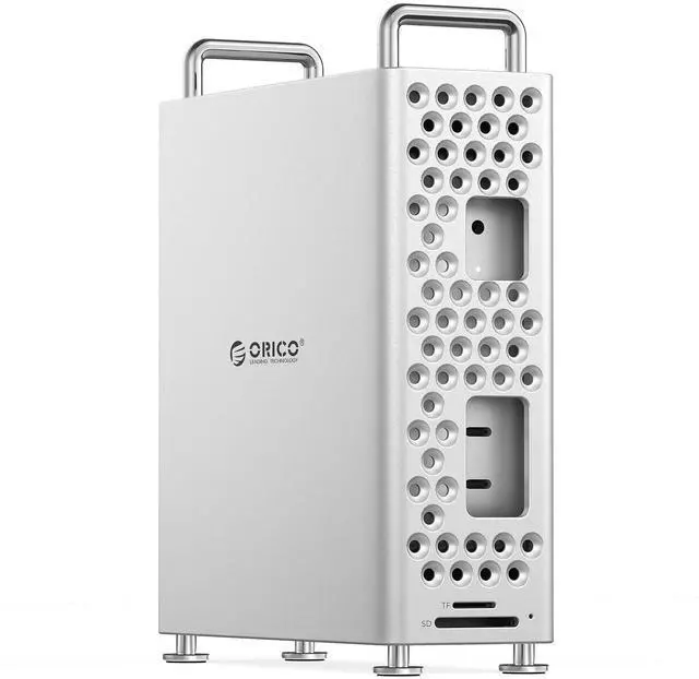 Main image of ORICO MiniPro Stand with 2TB NVMe SSD, 4-in-1 USB-C Hub for Mac mini, 10Gbps High-Speed Data Transfer, Tool-Free Design, Soft Silicone Protection, External Storage Solution (MS10-2T)