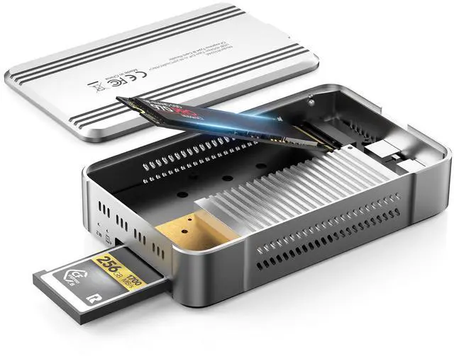 Main image of Unitek 40Gbps CFexpress 4.0 Type B Card Reader and M.2 PCIe&NVMe SSD Adapter/Reader, USB4.0 CF Express Reader for CFexpress Type B, PCIe4*2, Fast Transfer for Professional Filmmakers and Photographers