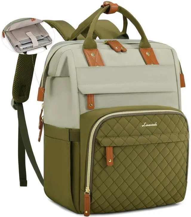 Main image of LOVEVOOK Laptop Backpack for Women, 17.3'' Waterproof Nurse Bag Teacher Work Backpack Purse for Women, Travel Computer Backpack for College Office Business Ladies