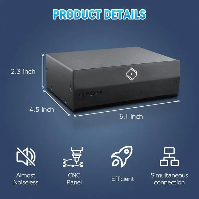 Alt view image 2 of 5 - Silent Angel F1 Linear Power Supply, HiFi-Grade Low-Noise Power Solution for HiFi Streaming Systems, DACs, Dual 5V DC Outputs