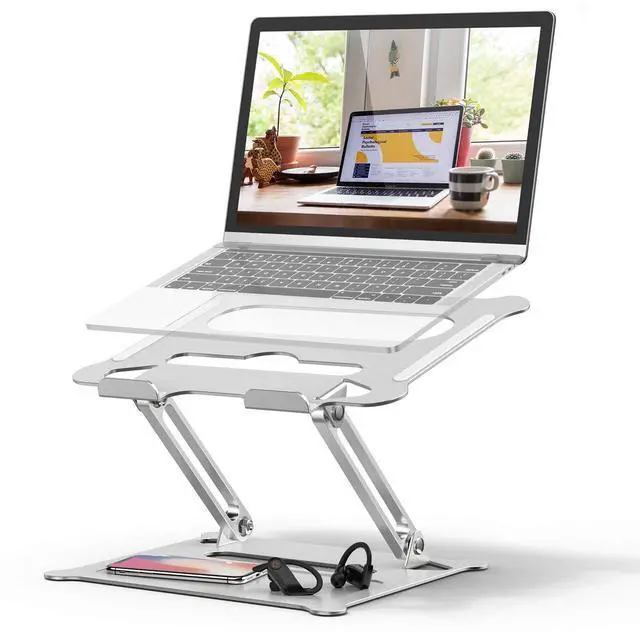 Main image of DUCHY Laptop Stand, Ergonomic Laptop Riser Computer Stand,Adjustable Laptop Holder Height from 2.1" to 13.8", Supports up to 22lbs,Compatible with MacBook, All Laptops Tablets 10-17.3 Inch