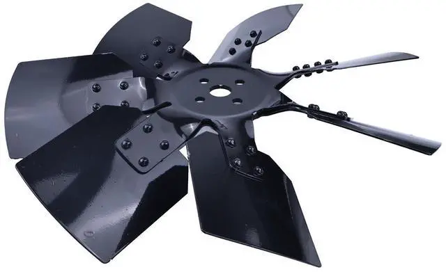 Alt view image 4 of 5 - JZGRDN 7 Blade Cooling Fan 185377A1 Compatible with Case 580N 586H 588H 580SL 590SL 588G New Holland U80C U80B