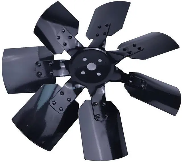 Alt view image 5 of 5 - JZGRDN 7 Blade Cooling Fan 185377A1 Compatible with Case 580N 586H 588H 580SL 590SL 588G New Holland U80C U80B