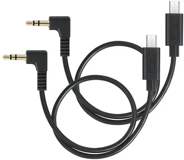 Main image of HUALEU 2Pack 1FT USB Micro 15pin to Right Angle 3.5mm timecode Cable;Camera timecode Cable for Sony FX3 FX-30 A7M3 A7M4 A7S2 A7S3