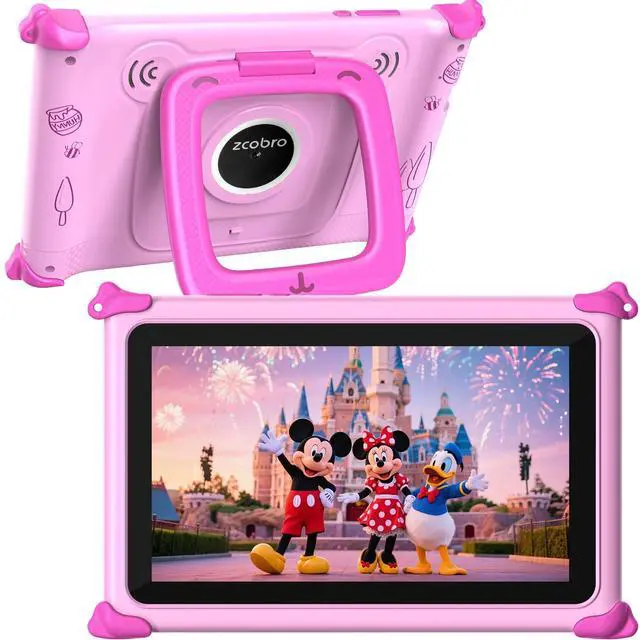 Main image of Kids Tablet 7 inch Tablets for Kids 3-7 32GB Toddler Tablet with Stand Case, IPS Touch Screen, Parental Control, WiFi, GMS, YouTube Educational Baby Child Learning Tablets for Boys Girls (Pink)