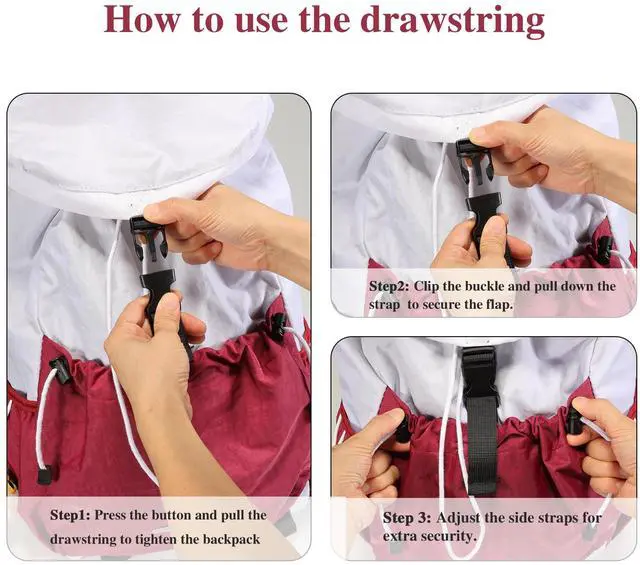 Alt view image 4 of 4 - Ankyery Drawstring Backpack for Teen Girls Boys, Work College Travel 17 Inch Laptop Backpack, Cute Back to School Bookbag, Casual Daypack for Middle High School University Daily Use Gym