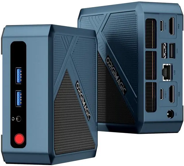 Main image of origimagic N1 Lite Ryzen 7 Mini PC 5700U, 16GB RAM 512GB NVMe SSD Mini Computer, 2.5GbE LAN/Wi-Fi 6E/BT 5.2/Full Function USB-C Micro PC, Office, Home, Business