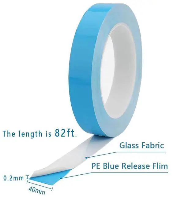 Alt view image 4 of 5 - SOBEIT Thermal Tape, 40 mm x 25M x 0.2mm Double Side Adhesive Thermal Conductive Tape for Heatsink, LED,IGBT, IC Chip, Computer CPU, GPU, Modules, Electrically Insulated