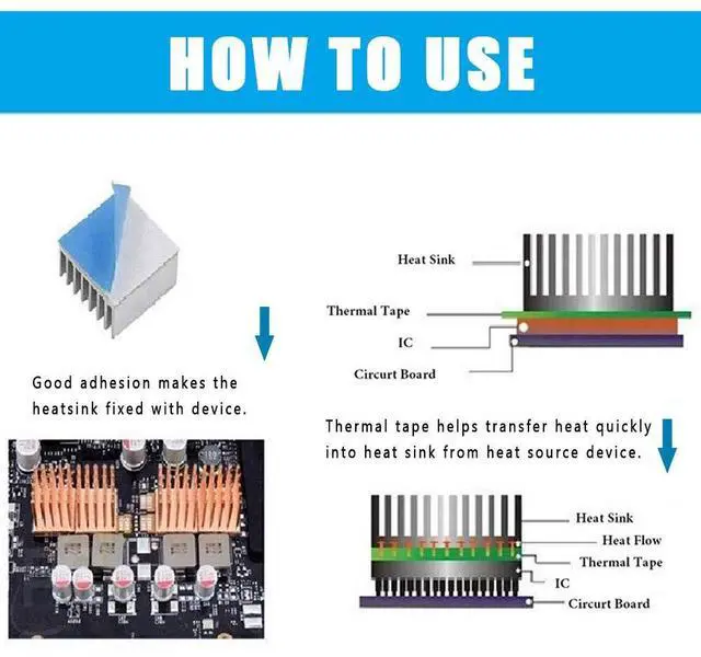 Alt view image 5 of 5 - SOBEIT Thermal Tape, 40 mm x 25M x 0.2mm Double Side Adhesive Thermal Conductive Tape for Heatsink, LED,IGBT, IC Chip, Computer CPU, GPU, Modules, Electrically Insulated