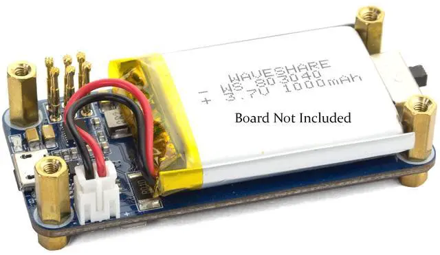 Alt view image 5 of 5 - C4Labs JRZ-1SB case Compatible with Raspberry Pi Zero/Zero W & JumboSPOT MMDVM & Waveshare UPS Hat (Black Ice)