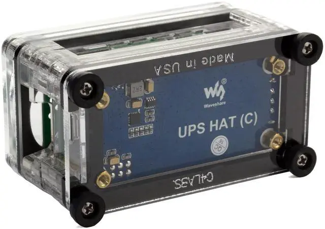 Alt view image 4 of 5 - C4Labs JRZ-1SB case Compatible with Raspberry Pi Zero/Zero W & JumboSPOT MMDVM & Waveshare UPS Hat (Black Ice)