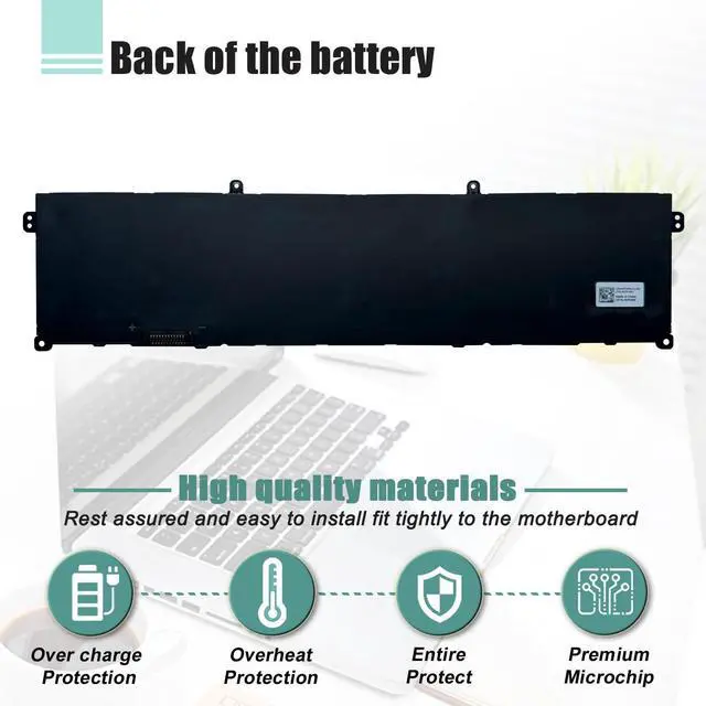 Alt view image 5 of 5 - BOWEIRUI 90Wh 6-Cell M02R0 HP26N Laptop Battery Replacement for Alienware x16 R1 R2 Serie M02R0 MO2R0 HP26N 0MRWR6 11.55V 7792mAh 6-Cell