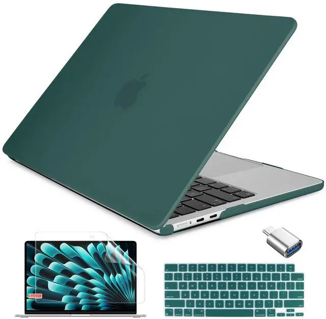 Main image of Batianda Compatible for M4 MacBook Air 15 inch Case 2025 2024 M3 2023 M2 Chip Model A3241/A3114/A2941, Hard Shell Case with Screen Protector Silicone Keyboard Cover, Matte Teal
