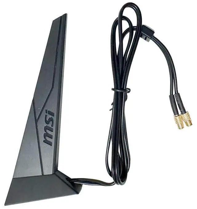 Alt view image 2 of 5 - WiFi 7 Antenna Magnetic Base with New Interface for MSI Z890 Series Wi-Fi 7 Motherboard PC Desktop Computer Antennas Black