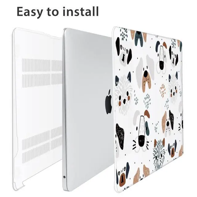 Alt view image 5 of 5 - HOHAIYOO Compatible with 2022 M2 MacBook Pro 13 inch Case 2021 2020-2016 M1 A2338 A2289 A2251 A1706 A2159 A1989 with Touch Bar, Hard Shell Case&Keyboard Cover&Screen Protector&Webcam Cover, Funny Dog