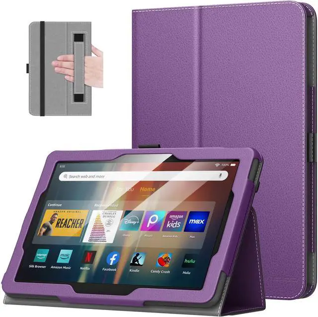 Main image of MoKo Case Fits All-New Amazon Kindle Fire HD 8 & 8 Plus Tablet (12th Generation/10th Generation, 2024/2022/2020 Release) 8",Slim Folding Stand Cover with Auto Wake/Sleep, Purple