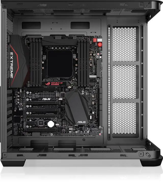 Alt view image 2 of 5 - RAIJINTEK ATREUS BT4 Black Mid-Tower E-ATX PC Case, Curved Glass Front & Side Panels, 4 x 120mm Infinity Mirror ARGB PWM Fans, High-Airflow, Vertical & Horizontal GPU Support (0R20B00255)