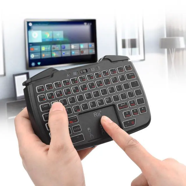 Alt view image 5 of 5 - (Bluetooth Version)Rii RK707Pro 3 in 1 Multifunctional Wireless Bluetooth Portable Game Controller 62-Key Rechargeable Keyboard Mouse Combo Turbo Vibration Function for PC/Raspberry pi2/Android System