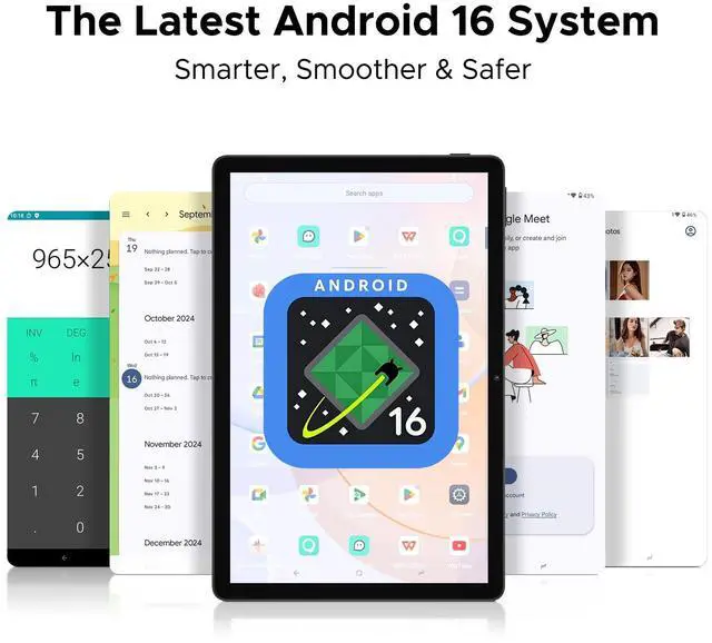 Alt view image 2 of 5 - DOOGEE U11 Android 16 Tablet with Keyboard,11 inch Android Tablet with Gemini AI 16GB+128GB/TF 2TB Octa-Core Gaming Tablets,90Hz Display,8580mAh,13MP+5MP,Widevine L1,BT5.0+5G WiFi,Face ID,Metal Body