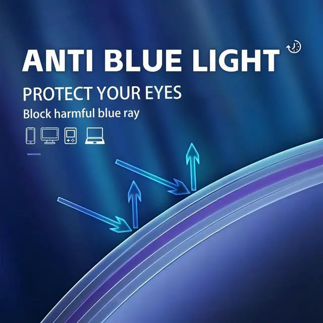 Alt view image 5 of 5 - MAXJULI XXL Blue Light Blocking Glasses for Big Heads Men,Computer Reading/Gaming/TV/Phones Glasses for Women Men (Orange) 8806XXL