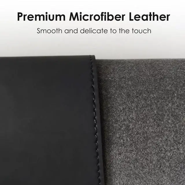 Alt view image 5 of 5 - Magnetic Mouse Pad with Wireless Charging, 35.4'' x 16.9'' Extra Large Desk Pad, Waterproof and Scratch-Resistant Mousepad, Charcoal Black Computer Mouse Mat for MacBook, PC, Laptop