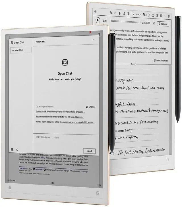 Main image of iFLYTEK AINOTE 2  The Worlds Thinnest 4.2mm Paper Tablet, 10.6" AI Note-Taking Device with Stylus, 16-Language Transcription, Google Play Compatibility for Meetings & Reading