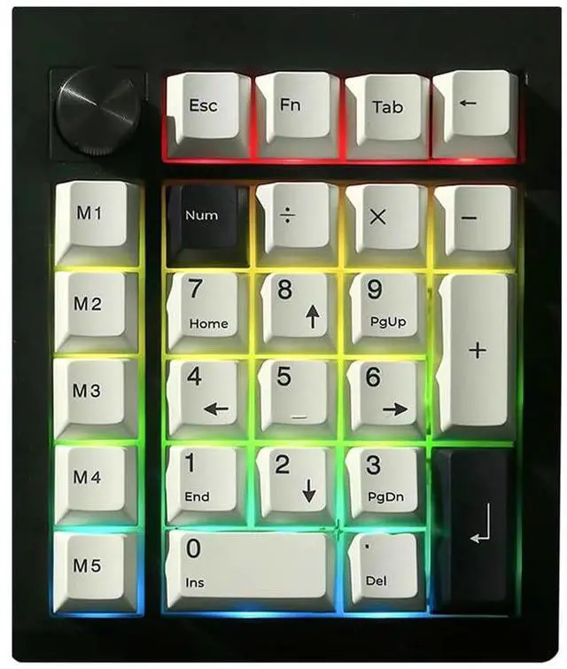 Main image of BOYI GMK26 Mechanical Numpad,QMK/VIA Programmable BT5.0/2.4GHz/Type-C Hot Swappable Gasket RGB Wireless Number Pad Mini Keyboard Rechargeable Numeric Keypad with Knob(Black)