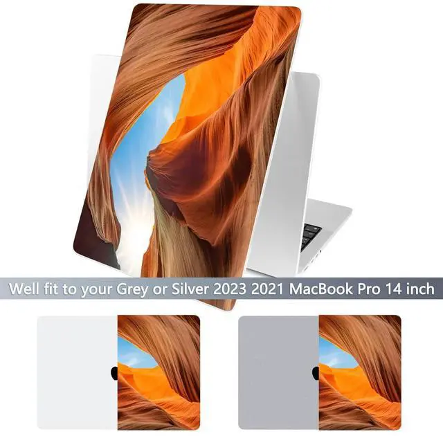 Alt view image 3 of 5 - Batianda for New MacBook Pro 14 inch Case 2025 M5 2024 2023 2021 Release with M4 M3 M2 M1 Pro/Max Chip,Landscape Series Designed Hard Shell with Keyboard Cover & Screen Protector, Desert Scenery