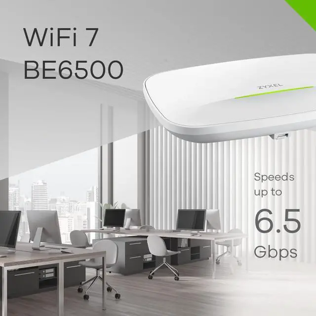 Alt view image 3 of 5 - Zyxel WiFi 7 BE6500 Wireless Dual-Radio Access Point | PoE+ or USB Type C Powered (not Included) | Cloud, App or Direct Management [NWA110BE]